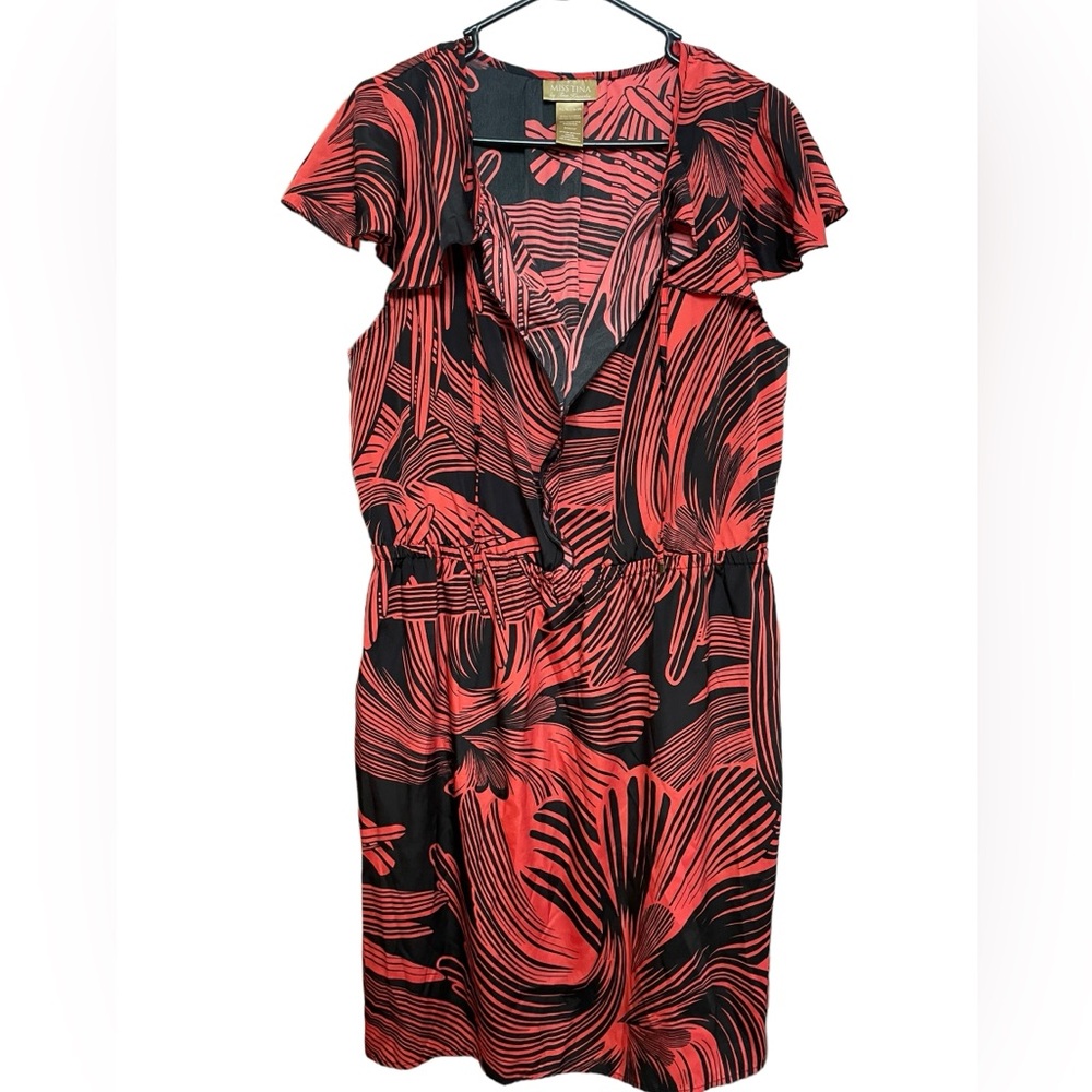 Miss Tina By Tina Knowles Midi Dress Size XL EUC
